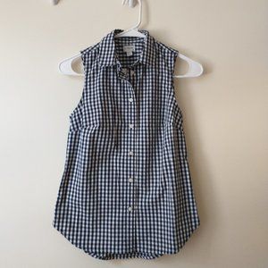NWT J.Crew gingham button-up shirt - petite XXS